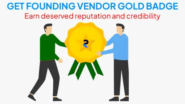 Get the founding vendor gold badge